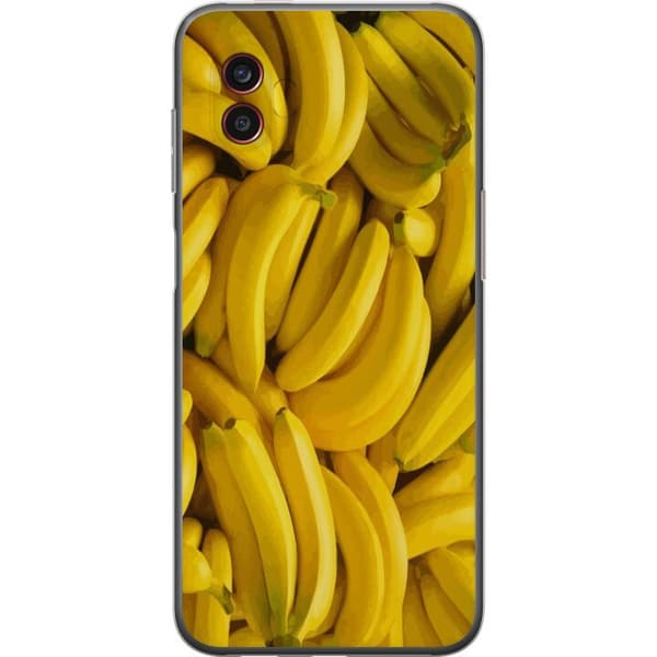 Samsung Galaxy Xcover6 Pro Gennemsigtig cover Banan mønster