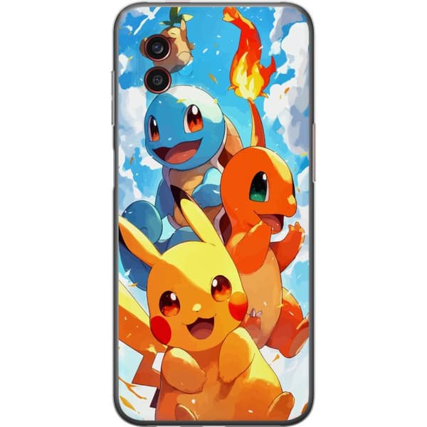 Samsung Galaxy Xcover6 Pro Gennemsigtig cover Pocket Creatures - inspireret af Pokémon uden at nævne navnet