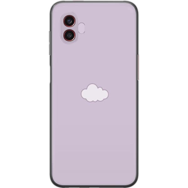 Samsung Galaxy Xcover6 Pro Gennemsigtig cover Lilla Sky - minimalistisk sky på lilla baggrund