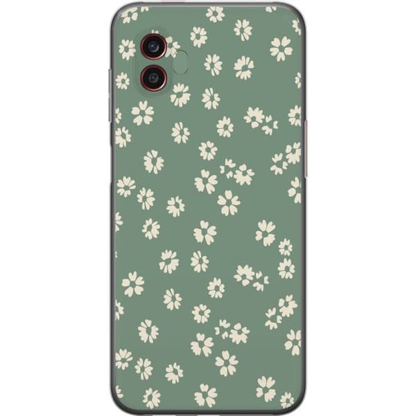 Samsung Galaxy Xcover6 Pro Gennemsigtig cover Blomsterdrøm - Farverigt Blomstermønster