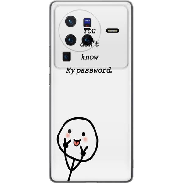 vivo X80 Pro Gennemsigtig cover Du Kender Ikke Mit Adgangskode