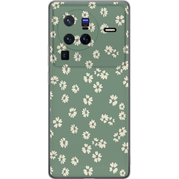 vivo X80 Pro Genomskinligt Skal Blomsterdröm – färgglatt blommönster