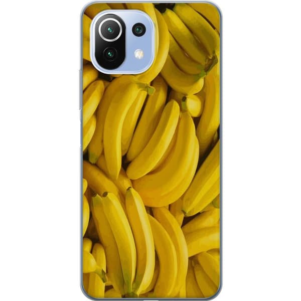 Xiaomi 11 Lite 5G NE Läpinäkyvä kuori Banaani kuvio
