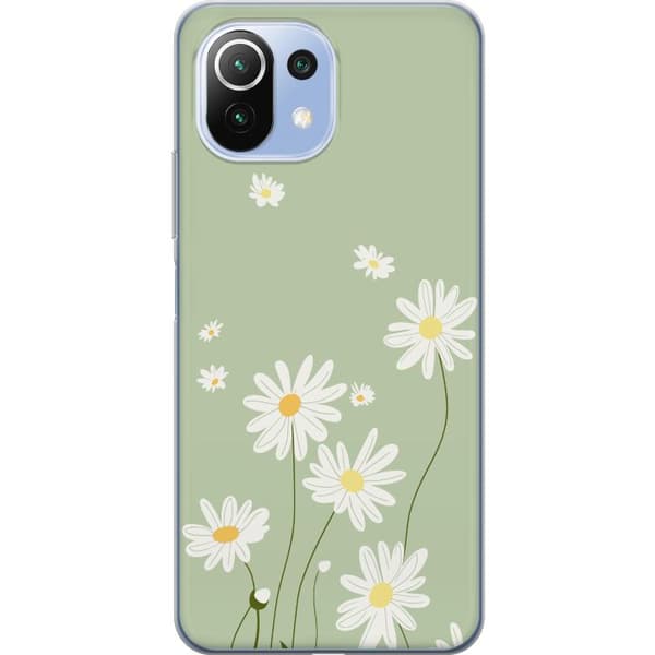 Xiaomi 11 Lite 5G NE Gennemsigtig cover Præstekraver - blomstret mønster i svensk sommerstil
