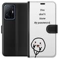 Miniatyrbild 1 av 3: Xiaomi 11T Plånboksfodral You Don’t Know My Password – edgy textmotiv med attityd