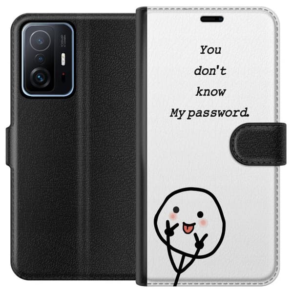 Xiaomi 11T Plånboksfodral You Don’t Know My Password – edgy textmotiv med attityd
