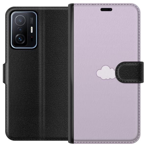 Xiaomi 11T Plånboksfodral Lila Moln – minimalistiskt moln på lila bakgrund