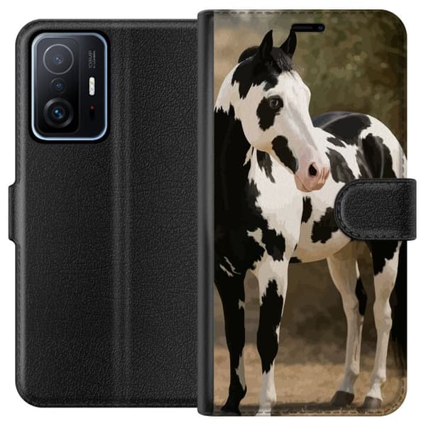 Xiaomi 11T Plånboksfodral Vacker Häst – elegant illustration av hästmotiv