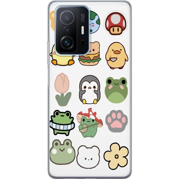 Xiaomi 11T Genomskinligt Skal Kawaii Friends – söta figurer i japansk stil