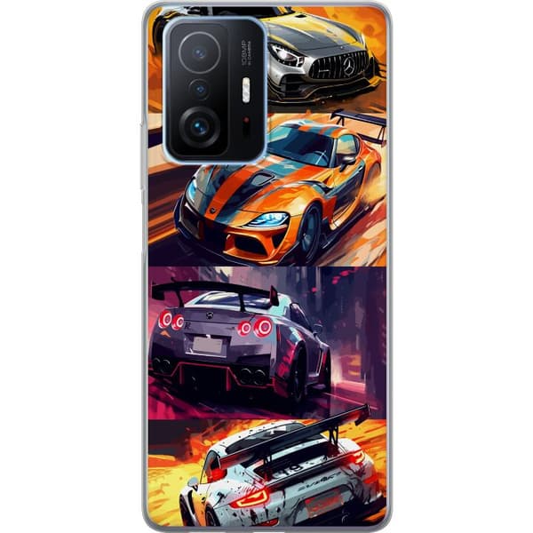 Xiaomi 11T Läpinäkyvä kuori Ralli kuume - vauhdikas teema ralliautoilla