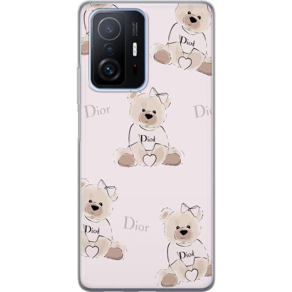 Xiaomi 11T Läpinäkyvä kuori Teddy Dior Vibes - ylellinen nalle muotityyliin