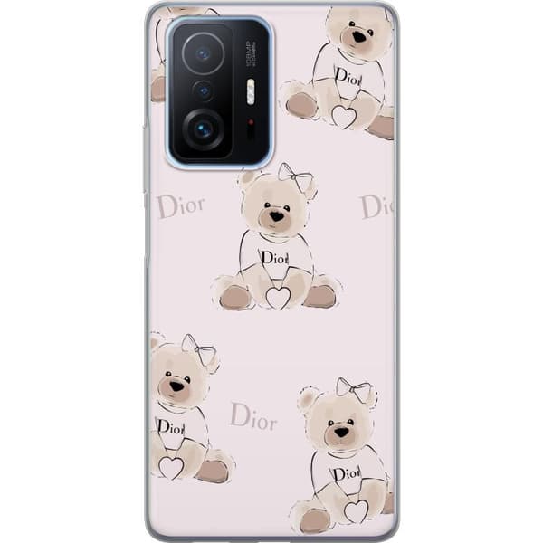Xiaomi 11T Pro Genomskinligt Skal Teddy Dior Vibes – lyxig nalle i fashionstil