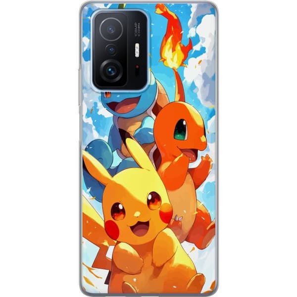 Xiaomi 11T Pro Gjennomsiktig deksel Pocket Creatures - inspirert av Pokémon uten å nevne navnet