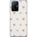 Pikkukuva 1 / 3: Xiaomi 11T Pro Läpinäkyvä kuori Teddy-tausta - söpöt teddykarhut pehmeällä taustalla