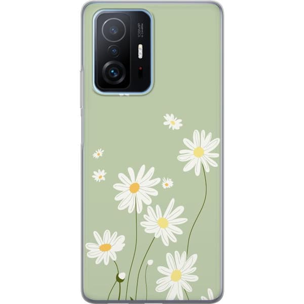 Xiaomi 11T Pro Genomskinligt Skal Prästkragar – blommigt mönster i svensk sommarstil