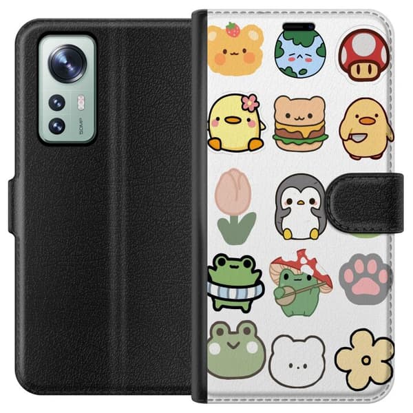 Xiaomi 12 Lompakkokotelo Kawaii Friends