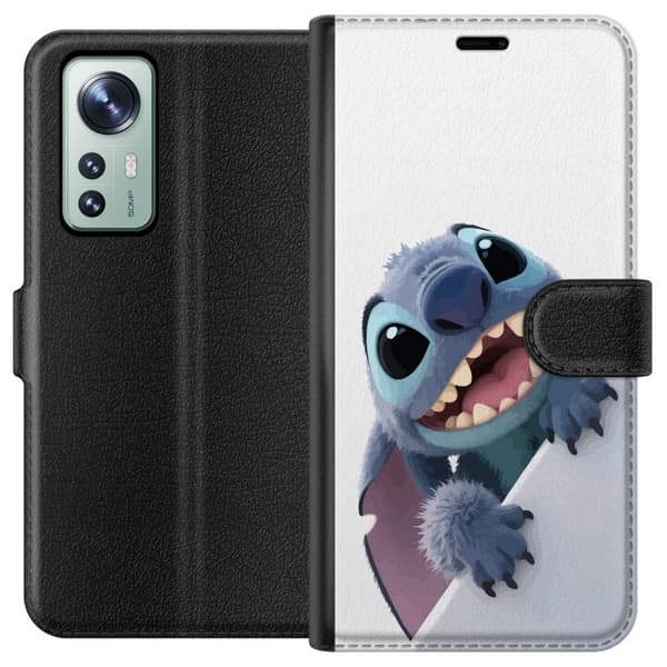 Xiaomi 12 Plånboksfodral Happy Stitch – glad figur med charmig uttryck