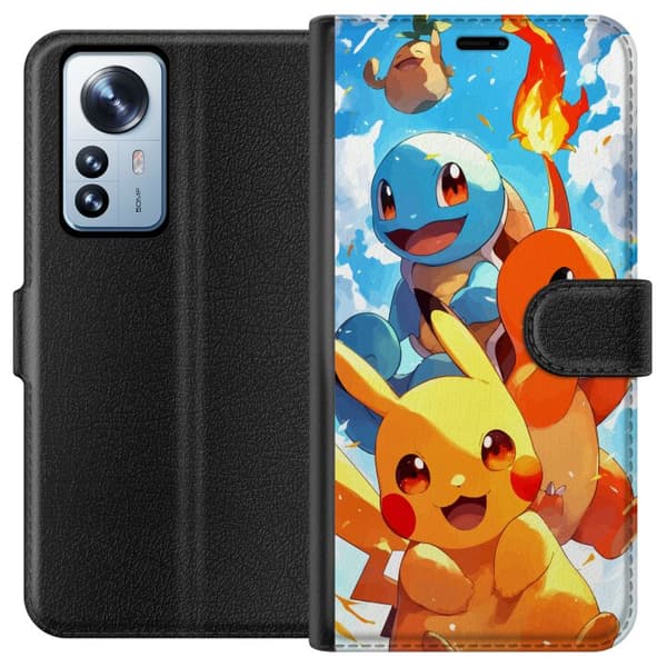 Xiaomi 12 Pro Lommeboketui Pocket Creatures - inspirert av Pokémon uten å nevne navnet