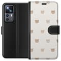 Pikkukuva 1 / 3: Xiaomi 12T Lompakkokotelo Teddy-tausta - söpöt teddykarhut pehmeällä taustalla