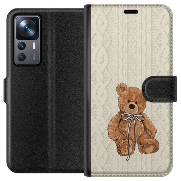 Xiaomi 12T Plånboksfodral Liten Nalle – klassisk nalle i enkel design