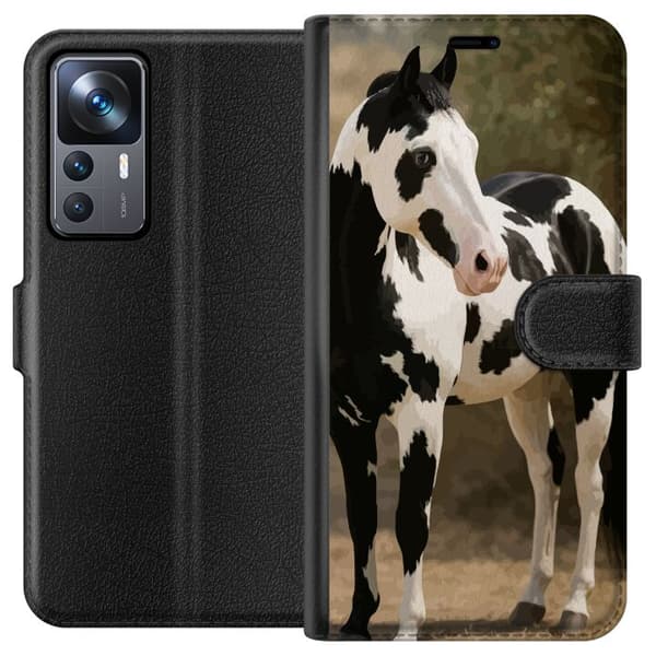 Xiaomi 12T Lompakkokotelo Kaunis Hevonen - elegantti hevonen kuva-aihe