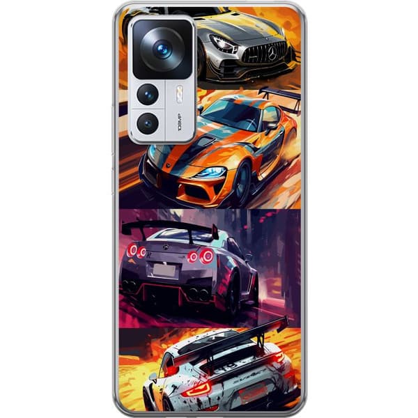 Xiaomi 12T Läpinäkyvä kuori Ralli kuume - vauhdikas teema ralliautoilla