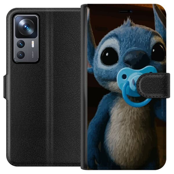 Xiaomi 12T Pro Tegnebogsetui Stitch & Napp - babytema med sød karakter