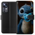 Miniatyrbillede 1 af 3: Xiaomi 12T Pro Tegnebogsetui Stitch & Napp - babytema med sød karakter