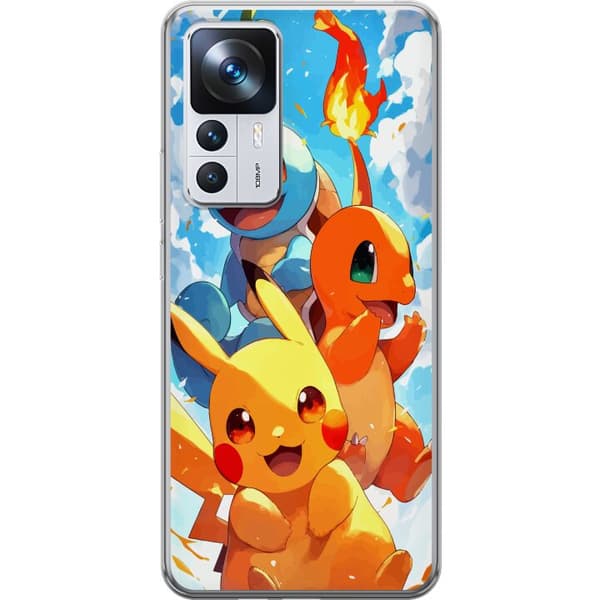 Xiaomi 12T Pro Läpinäkyvä kuori Pocket Creatures - innoittanut Pokémonista mainitsematta nimeä