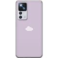 Miniatyrbild 1 av 3: Xiaomi 12T Pro Genomskinligt Skal Lila Moln – minimalistiskt moln på lila bakgrund