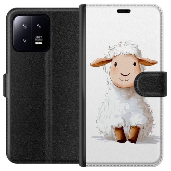 Xiaomi 13 Plånboksfodral Sött Lamm – tecknad stil för barn & babyprodukter