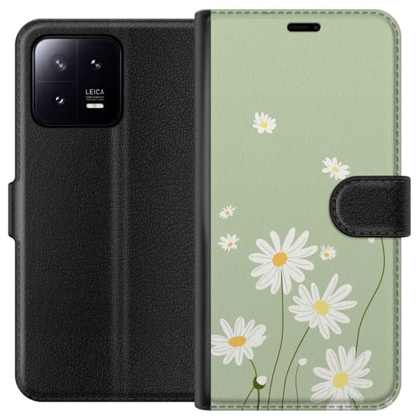 Xiaomi 13 Plånboksfodral Prästkragar – blommigt mönster i svensk sommarstil