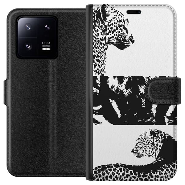 Xiaomi 13 Pro Lommeboketui Leopard Faces