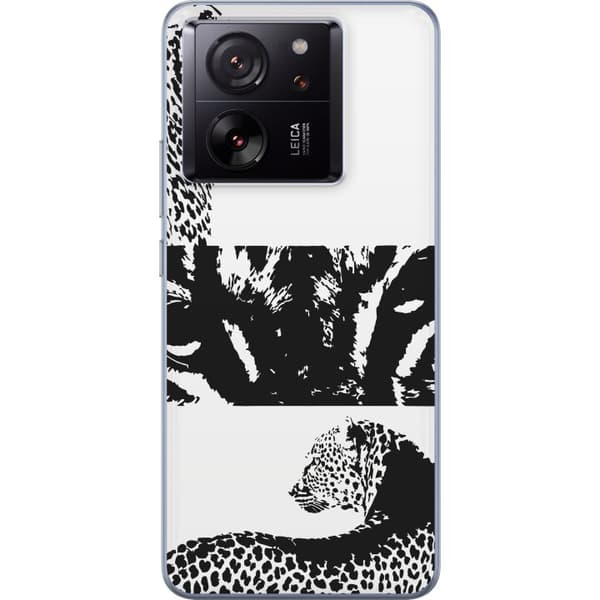 Xiaomi 13T Gjennomsiktig deksel Leopard Faces