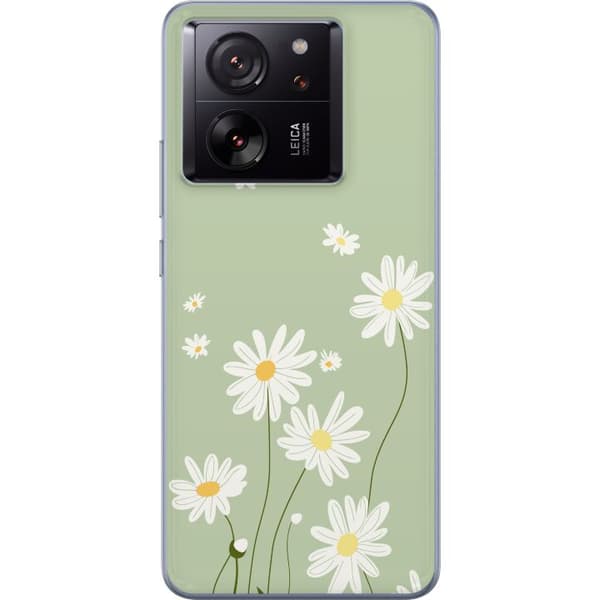 Xiaomi 13T Gjennomsiktig deksel Prestekrager - blomstrete mønster i svensk sommerstil