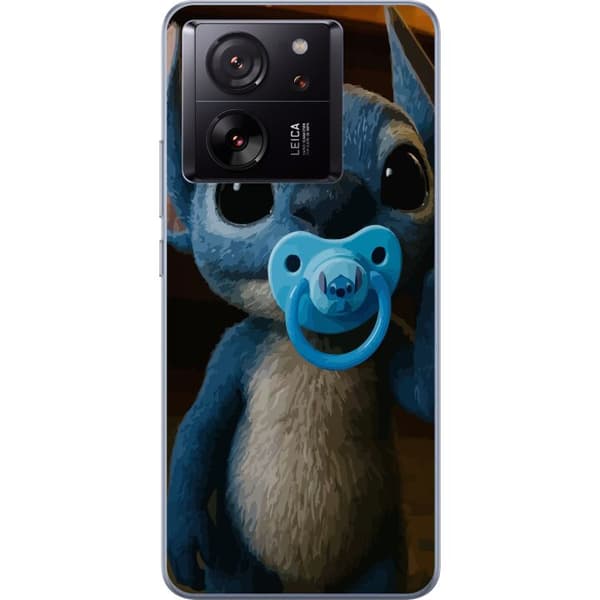 Xiaomi 13T Gjennomsiktig deksel Stitch & Napp - babytema med søt karakter