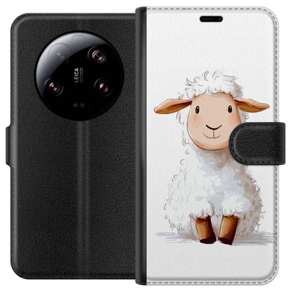 Xiaomi 13 Ultra Lommeboketui  Søtt Lam - tegneseriestil for barn og babyprodukter