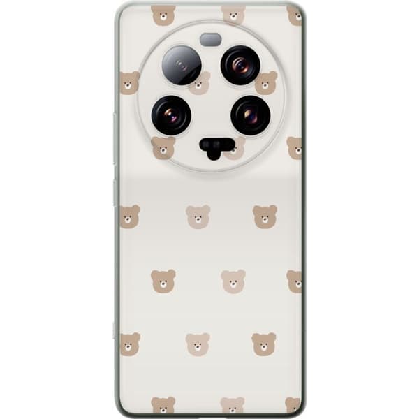 Xiaomi 13 Ultra Genomskinligt Skal Teddy Background – gulliga nallar mot mjuk bakgrund