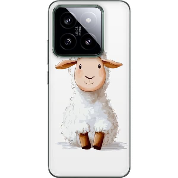 Xiaomi 14 Läpinäkyvä kuori Suloinen Lammas - lasten ja vauvan tuotteita sarjakuvatyyliin