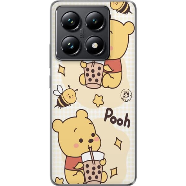 Xiaomi 14T Genomskinligt Skal Nalle Pooh Style – klassiskt björnmotiv i ny tolkning