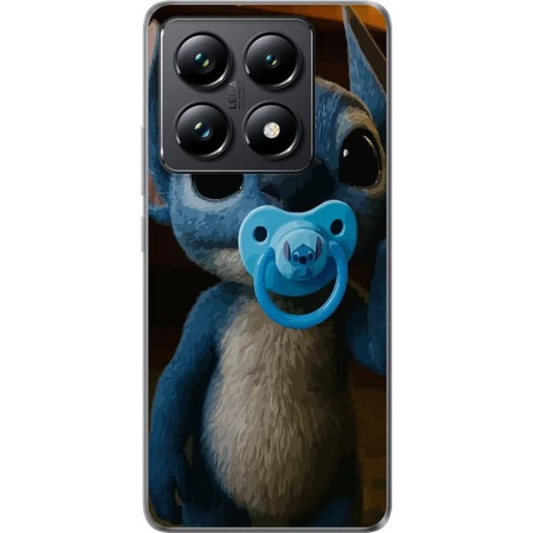 Xiaomi 14T Genomskinligt Skal Stitch & Napp – babytema med söt karaktär