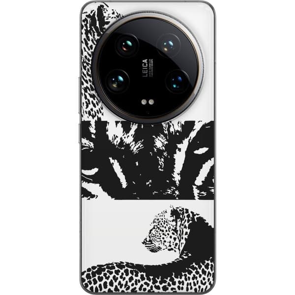 Xiaomi 14 Ultra Läpinäkyvä kuori Leopard Faces