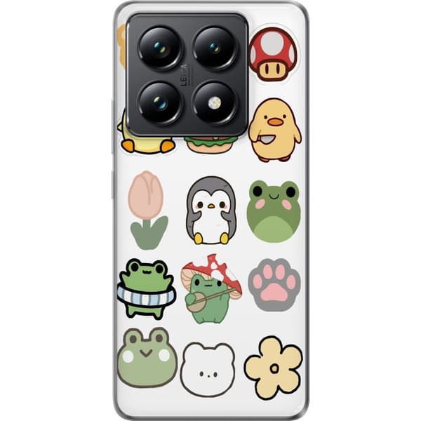 Xiaomi 14T Pro Gjennomsiktig deksel Kawaii Friends