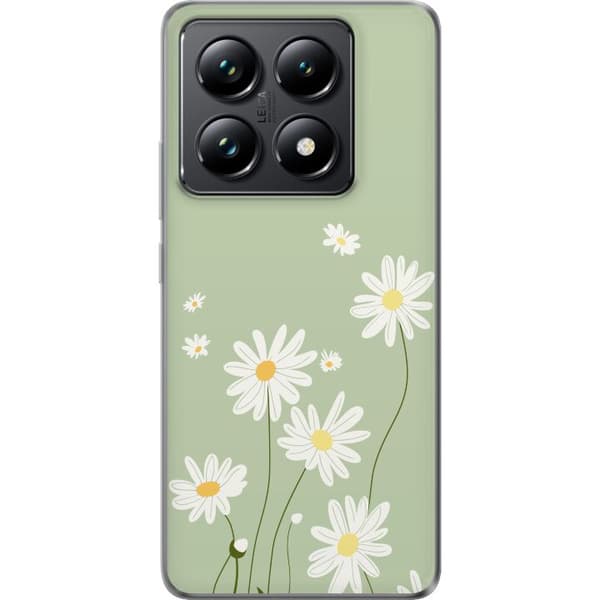Xiaomi 14T Pro Genomskinligt Skal Prästkragar – blommigt mönster i svensk sommarstil