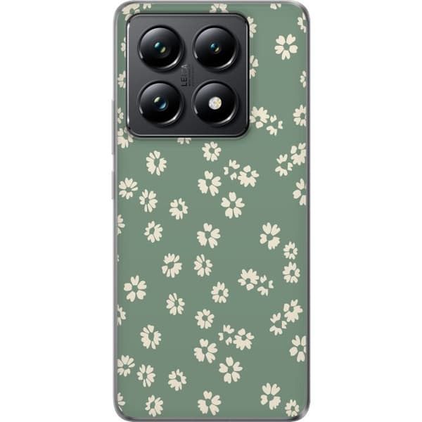 Xiaomi 14T Pro Gennemsigtig cover Blomsterdrøm - Farverigt Blomstermønster