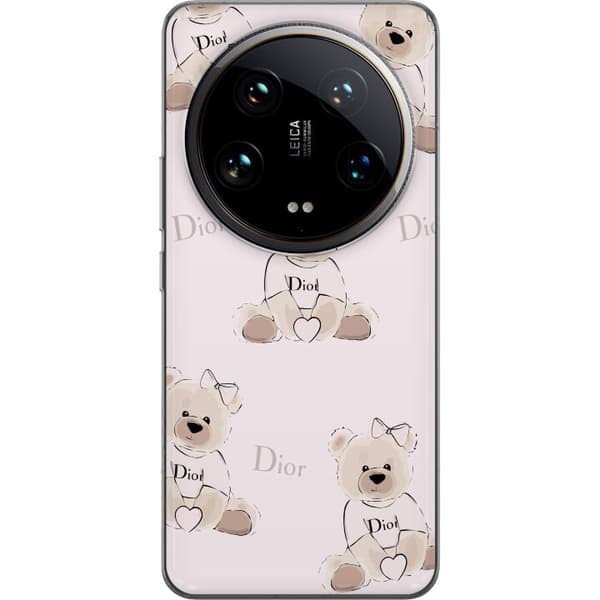Xiaomi 14 Ultra Läpinäkyvä kuori Teddy Dior Vibes - ylellinen nalle muotityyliin