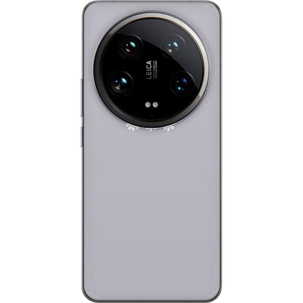Xiaomi 14 Ultra Genomskinligt Skal Lila Blomminimalism – stilrent blommotiv på lila bakgrund