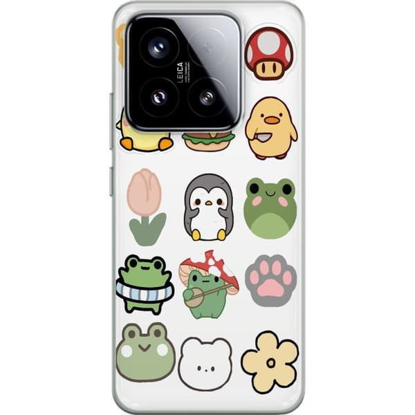 Xiaomi 15 Läpinäkyvä kuori Kawaii Friends