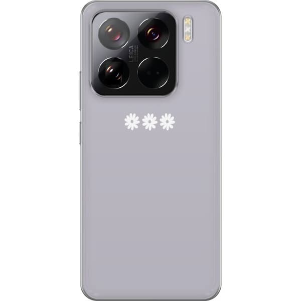 Xiaomi 15 Pro Läpinäkyvä kuori Lila Blomminimalismi - tyylikäs kukkakuva lila taustalla