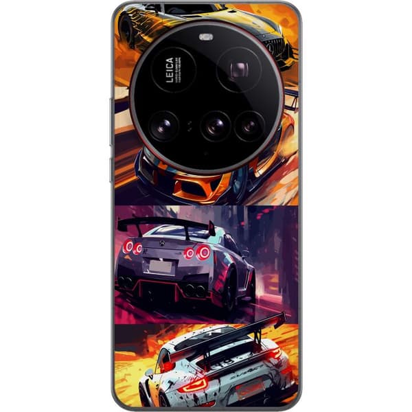 Xiaomi 15 Ultra Gjennomsiktig deksel Rallyfeber - intensivt motiv med rallybiler
